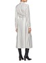 Back View - Click To Enlarge - GABRIELA HEARST - 'Jane' belted boot stripe print dress