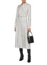 Figure View - Click To Enlarge - GABRIELA HEARST - 'Jane' belted boot stripe print dress