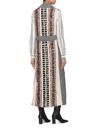 Back View - Click To Enlarge - GABRIELA HEARST - 'Antonio' tweed back houndstooth check plaid sleeveless coat