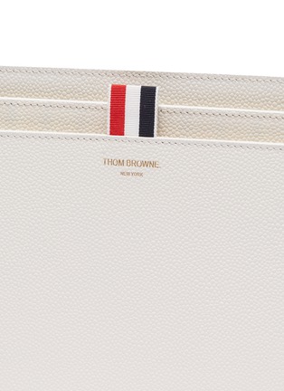 Detail View - Click To Enlarge - THOM BROWNE  - Pebble grain leather accordion clutch