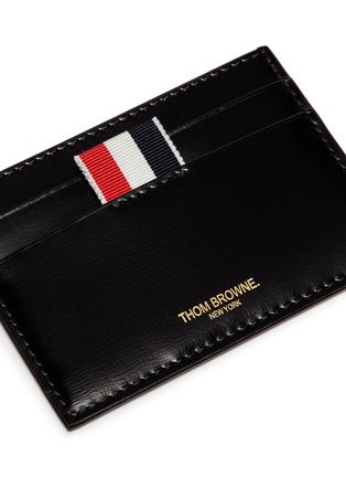Detail View - Click To Enlarge - THOM BROWNE  - Patent leather card holder