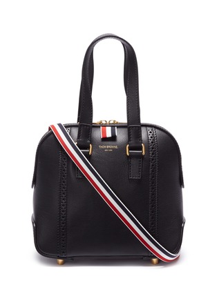 Main View - Click To Enlarge - THOM BROWNE  - 'Mrs. Thom' brogue stripe mini leather bag