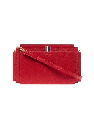 Main View - Click To Enlarge - THOM BROWNE  - Pebble grain leather accordion clutch