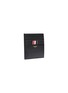 Figure View - Click To Enlarge - THOM BROWNE  - Ribbon patch pebble grain leather card holder