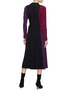 Back View - Click To Enlarge - MARC JACOBS - Glass crystal colourblock knot front crepe dress
