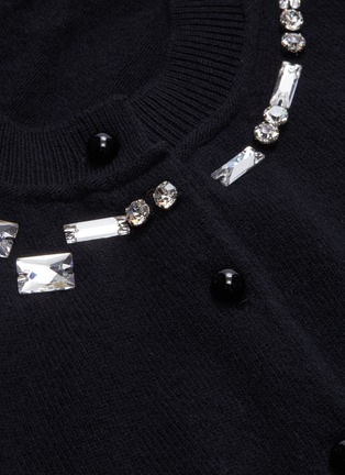  - MARC JACOBS - Glass crystal collar cashmere cardigan