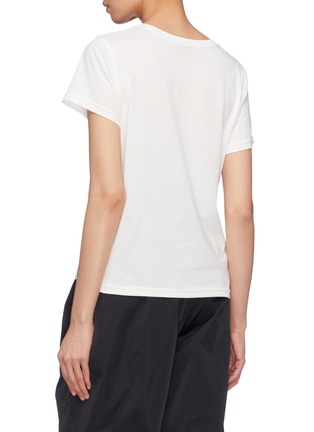 Back View - Click To Enlarge - MARC JACOBS - Logo shoe print T-shirt