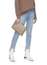 Figure View - Click To Enlarge - LOEWE - 'T' colourblocked leather pouch