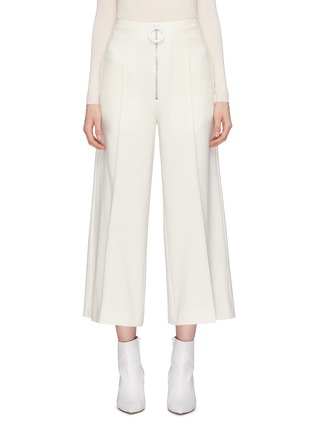 Main View - Click To Enlarge - MAISON FLANEUR - Zip front twill culottes