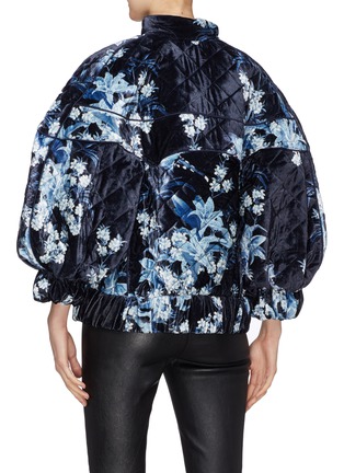 Back View - Click To Enlarge - 73052 - 'Taking Back Sunday' floral print quilted jacket