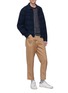 Figure View - Click To Enlarge - PS PAUL SMITH - Stripe collar Merino wool-alpaca sweater