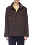 Main View - Click To Enlarge - PS PAUL SMITH - 'Painted Scribble' retractable hood field jacket