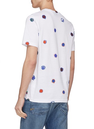 Back View - Click To Enlarge - PS PAUL SMITH - 'Scribble Dot' print organic cotton T-shirt