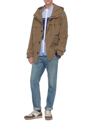 Figure View - Click To Enlarge - NANAMICA - Hooded canvas cruiser jacket
