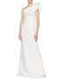 Figure View - Click To Enlarge - MATICEVSKI - 'Inclusive' gathered one-shoulder gown