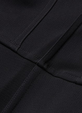  - MATICEVSKI - 'Shadowed' convertible belted asymmetric shoulder zip coat gown