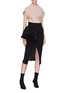 Figure View - Click To Enlarge - MATICEVSKI - 'Halcyon' asymmetric twist stand collar top