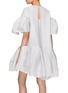 Back View - Click To Enlarge - ROKSANDA - 'Opale' puff sleeve pleated silk dress