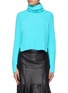 Main View - Click To Enlarge - ROSETTA GETTY - Cashmere rib knit turtleneck sweater