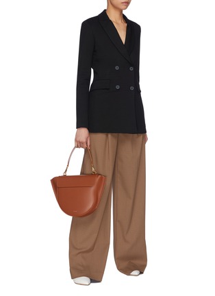 Figure View - Click To Enlarge - ROSETTA GETTY - Houndstooth check wide leg pants