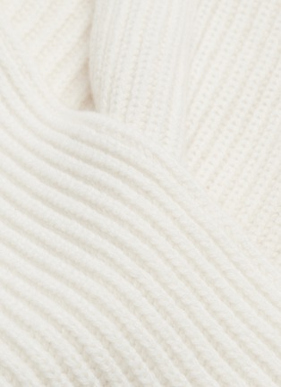  - ROSETTA GETTY - Cross front cashmere rib knit sweater