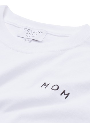  - COLLINA STRADA - 'Call Mom' slogan embroidered T-shirt