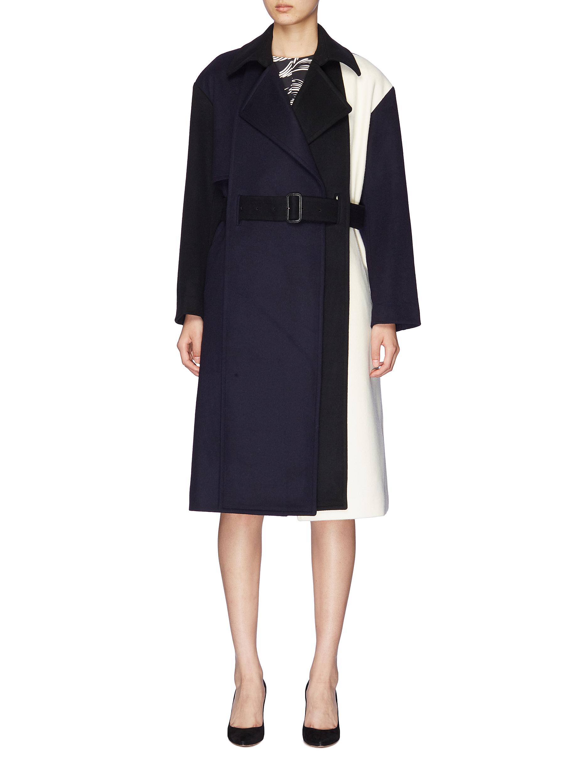 日経トレンディ 【美品】ELIN melton mantle coat | www.barkat.tv