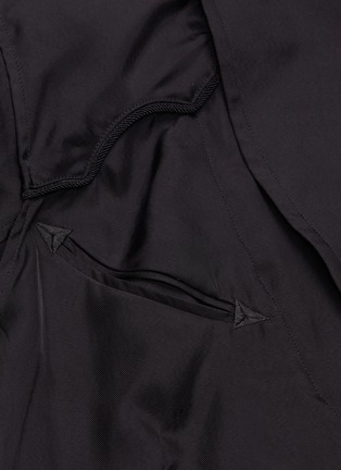 Detail View - Click To Enlarge - TOGA ARCHIVES - Convertible collar ruched tiered twill dress