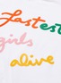  - MIRA MIKATI - 'Fastest Girls Alive' slogan print mock neck T-shirt