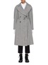 Main View - Click To Enlarge - TOME - Belted pleated back houndstooth check plaid trench coat