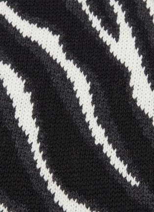  - TOME - Animal jacquard front mercerised wool-cotton turtleneck sweater