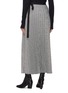Back View - Click To Enlarge - TOME - Pleated houndstooth check plaid wrap skirt