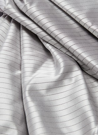  - Y/PROJECT - Gathered drape panel pinstripe shorts
