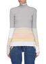 Main View - Click To Enlarge - Y/PROJECT - Colourblock layered turtleneck sweater