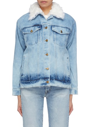 Main View - Click To Enlarge - 72348 - 'Cooper' shearling lined denim jacket