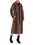 Figure View - Click To Enlarge - YVES SALOMON - Belted leopard print lamb fur coat