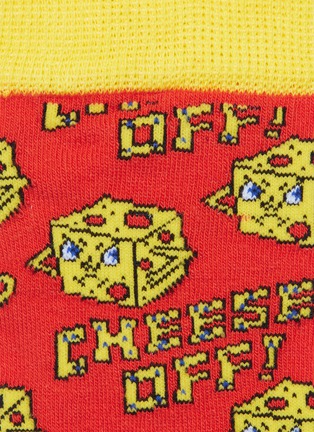 Detail View - Click To Enlarge - TOPMAN - 'Cheesed Off' intarsia socks