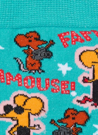 Detail View - Click To Enlarge - TOPMAN - 'Famous' intarsia socks