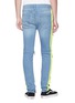 Back View - Click To Enlarge - TOPMAN - Stripe outseam ripped skinny jeans