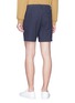 Back View - Click To Enlarge - TOPMAN - Pinstripe pleated shorts