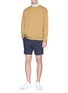 Figure View - Click To Enlarge - TOPMAN - Pinstripe pleated shorts