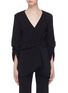 Main View - Click To Enlarge - ROLAND MOURET - 'Bacall' gathered drape crepe top