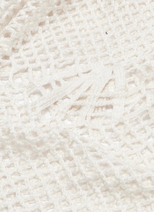  - SELF-PORTRAIT - High neck scalloped crochet top