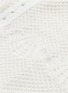 - SELF-PORTRAIT - Button drape outseam ruffle crochet knit tunic dress