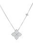 Main View - Click To Enlarge - ROBERTO COIN - 'Princess Flower' diamond 18k white gold pendant necklace