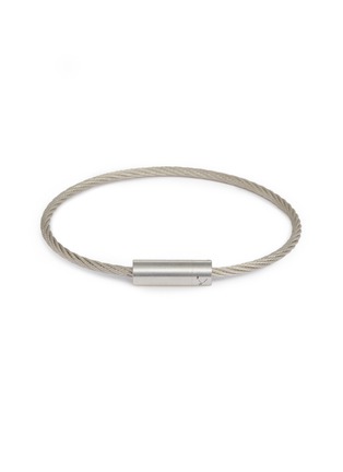 Main View - Click To Enlarge - LE GRAMME - 'Le 9 Grammes' brushed sterling silver cable bracelet