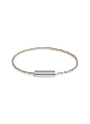 Main View - Click To Enlarge - LE GRAMME - 'Le 7 Grammes' brushed sterling silver cable bracelet
