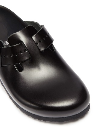 Detail View - Click To Enlarge - RICK OWENS  - 'Boston' leather slides