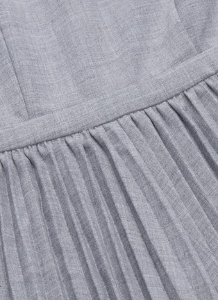 Detail View - Click To Enlarge - CO - Tie cape yoke pleated dress