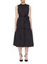 Main View - Click To Enlarge - CO - Belted ruched tiered sleeveless dress